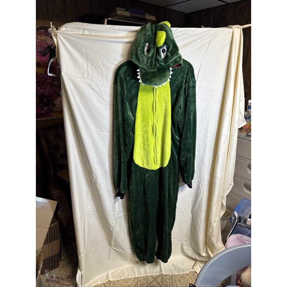 Adult Dinosaur XL Cosplay Costume Pajamas Halloween Bodysuit Jumpsuit Sleepwear